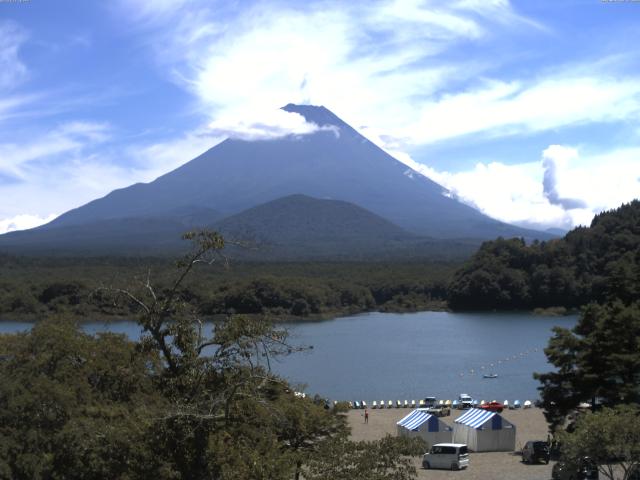 精進湖からの富士山