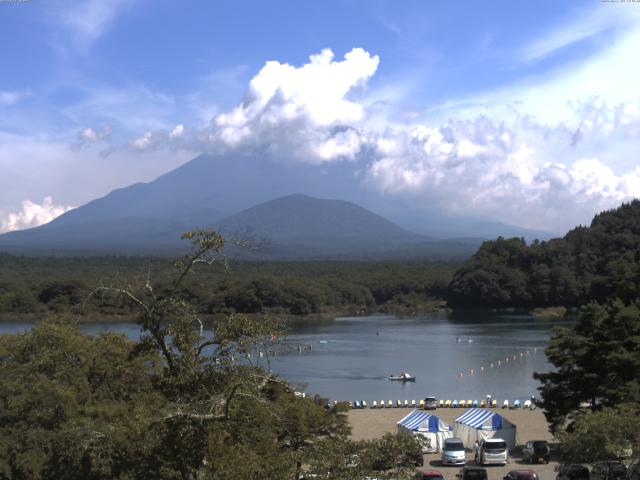 精進湖からの富士山