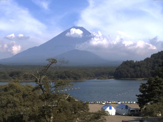 精進湖からの富士山