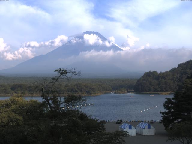 精進湖からの富士山