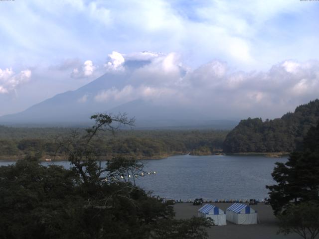 精進湖からの富士山