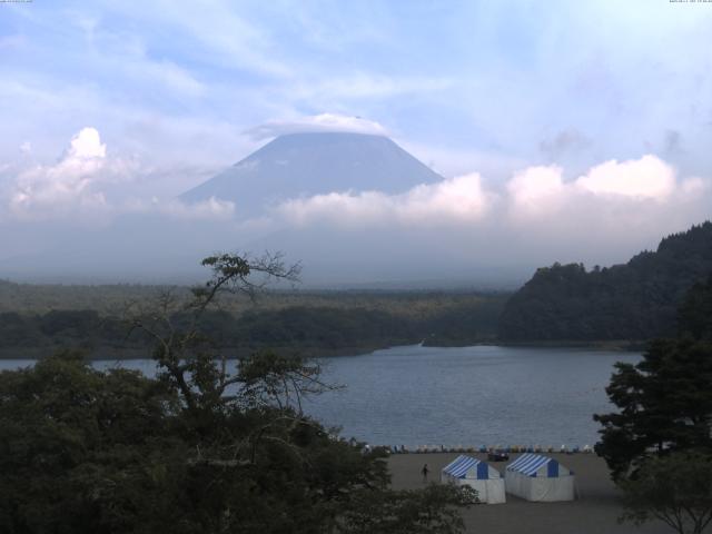 精進湖からの富士山