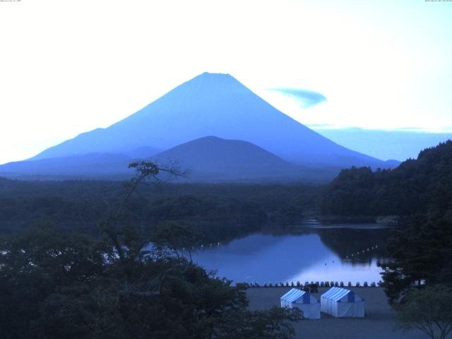 精進湖からの富士山