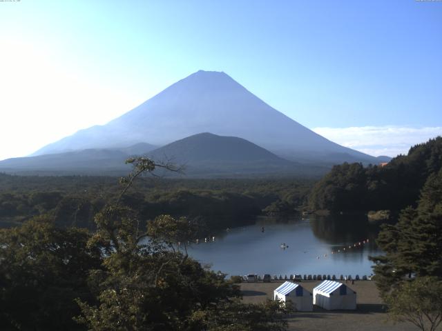 精進湖からの富士山