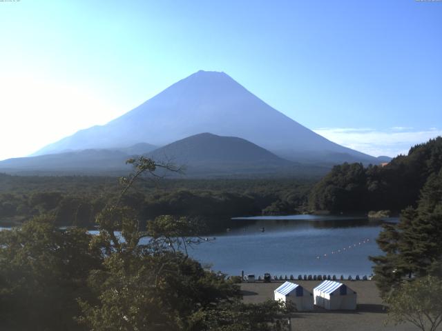 精進湖からの富士山