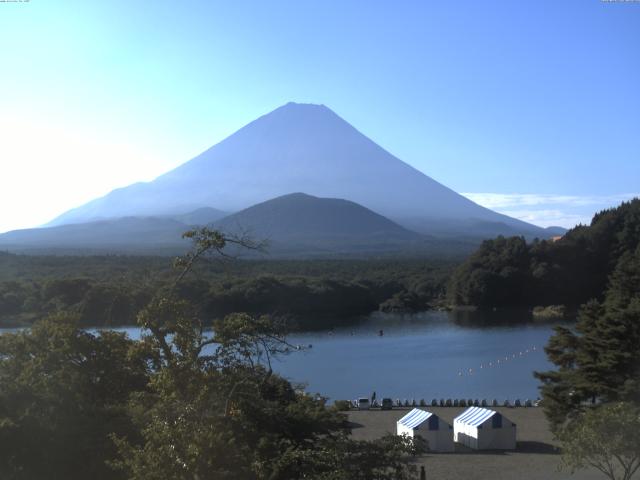 精進湖からの富士山