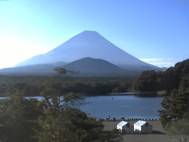 精進湖からの富士山