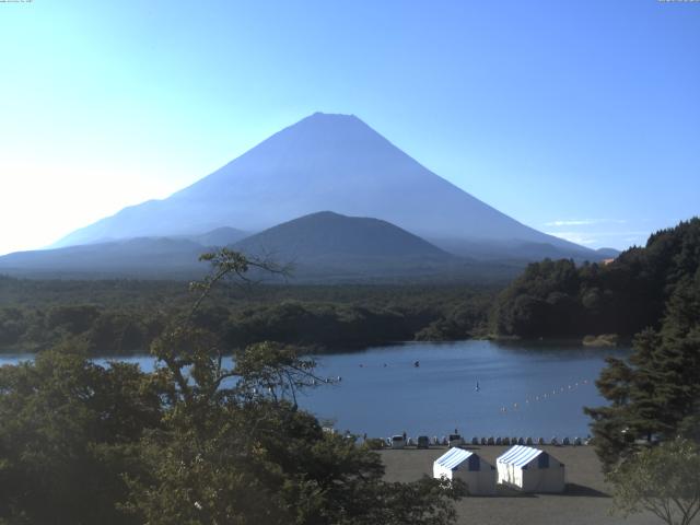 精進湖からの富士山