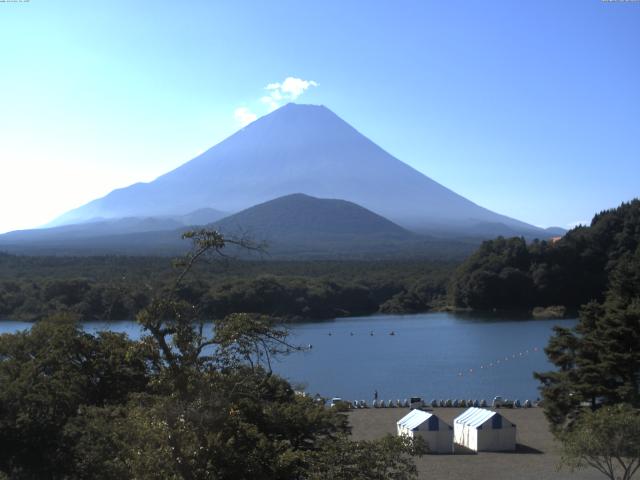 精進湖からの富士山