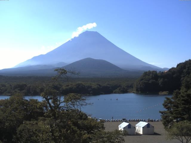 精進湖からの富士山