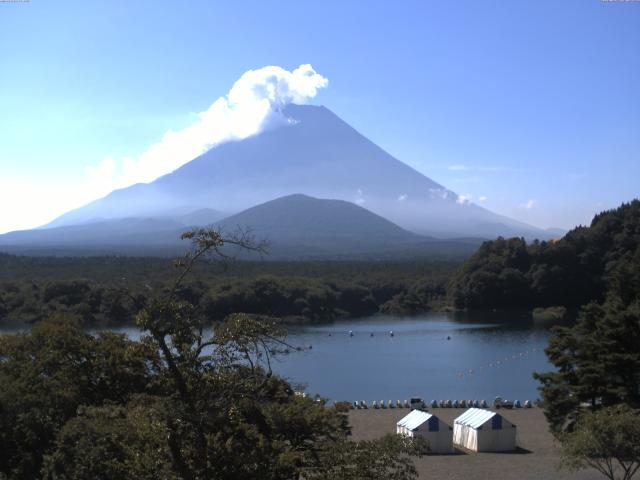 精進湖からの富士山