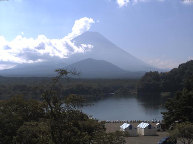 精進湖からの富士山