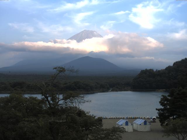 精進湖からの富士山