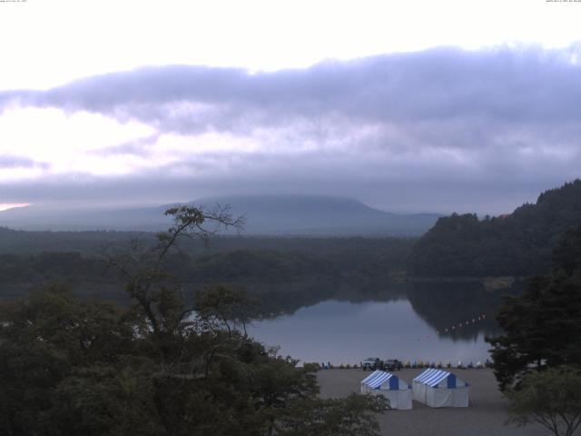 精進湖からの富士山