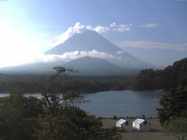 精進湖からの富士山