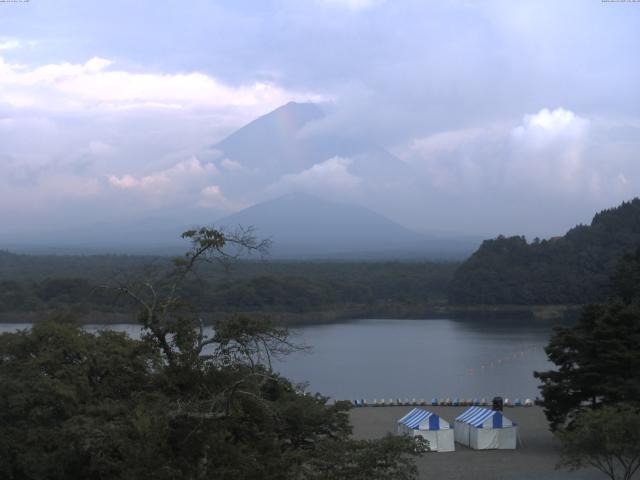 精進湖からの富士山