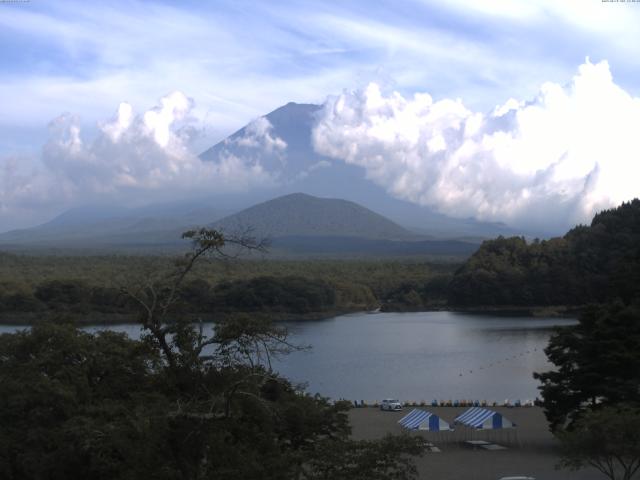 精進湖からの富士山