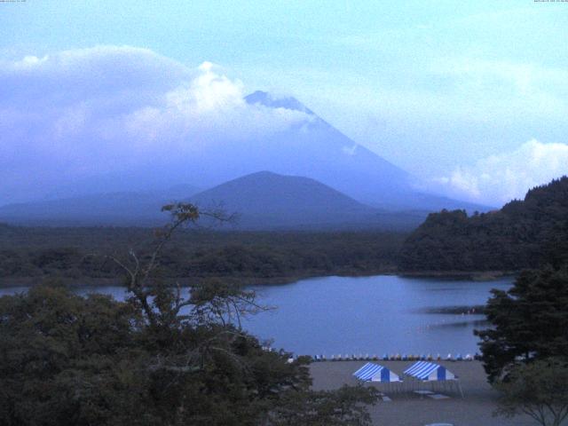 精進湖からの富士山