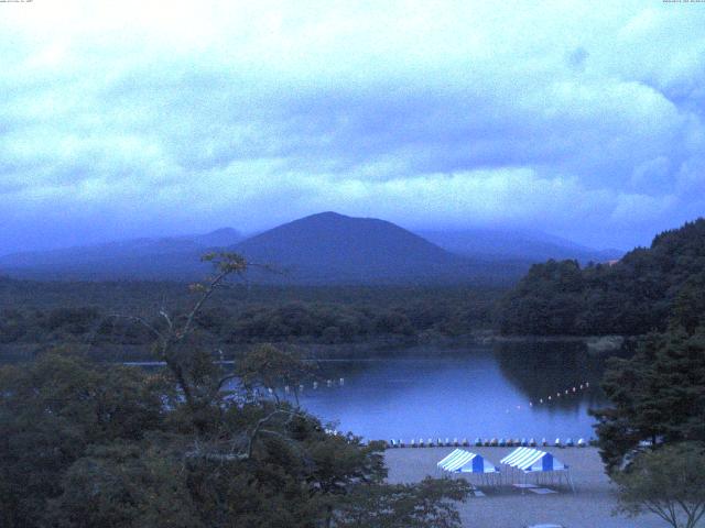 精進湖からの富士山