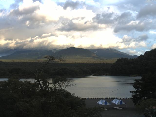 精進湖からの富士山