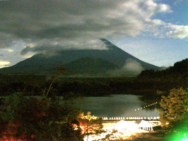 精進湖からの富士山