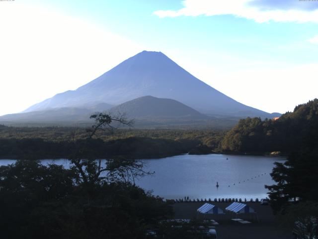 精進湖からの富士山