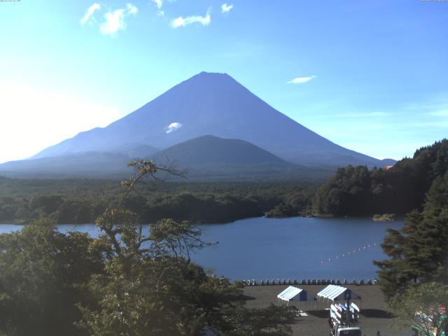 精進湖からの富士山