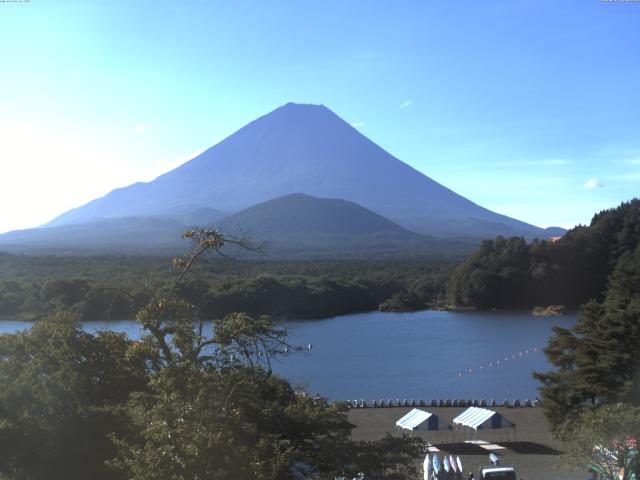 精進湖からの富士山