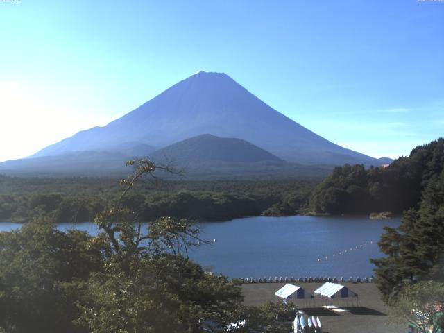 精進湖からの富士山