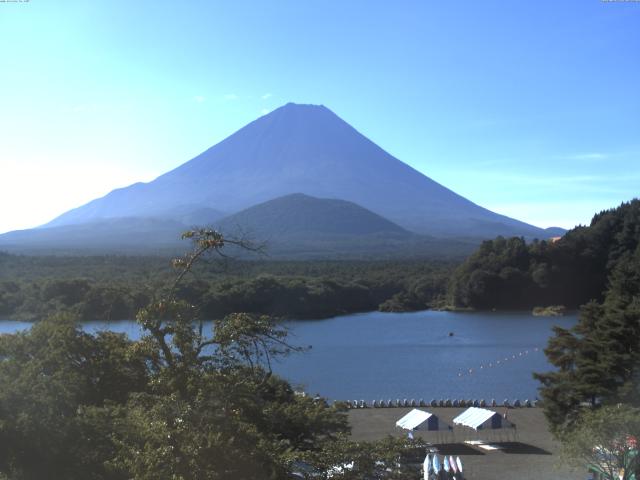 精進湖からの富士山