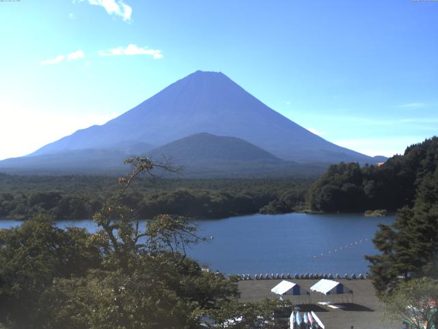 精進湖からの富士山