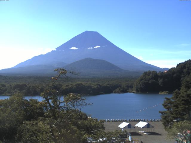 精進湖からの富士山