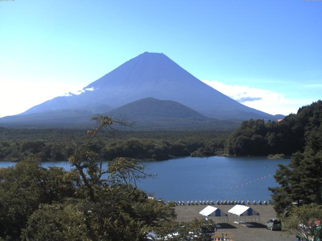 精進湖からの富士山