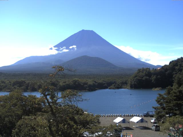 精進湖からの富士山