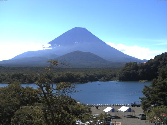 精進湖からの富士山