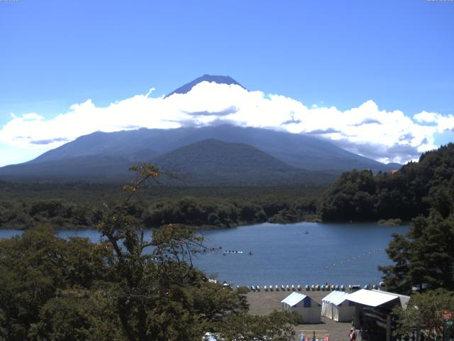 精進湖からの富士山