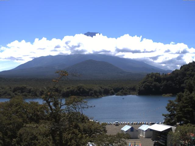 精進湖からの富士山