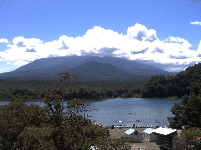 精進湖からの富士山