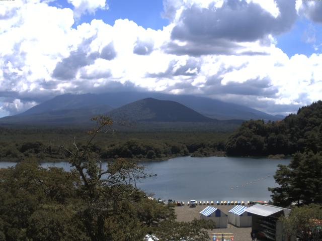 精進湖からの富士山