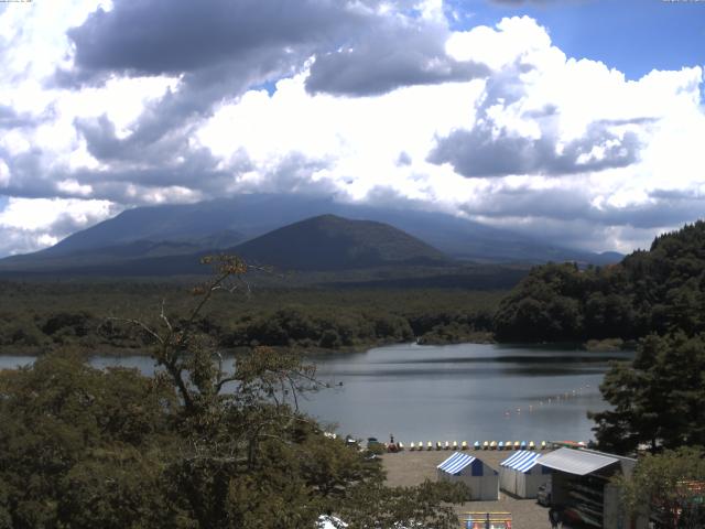 精進湖からの富士山