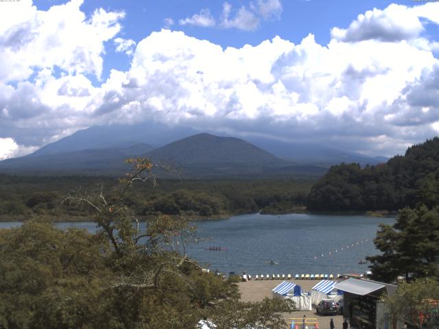 精進湖からの富士山