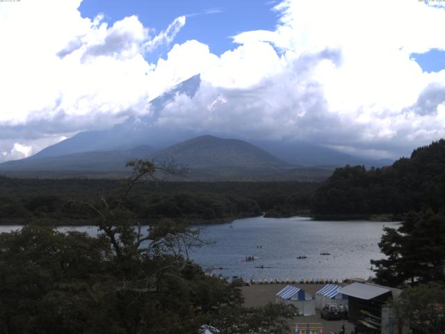 精進湖からの富士山