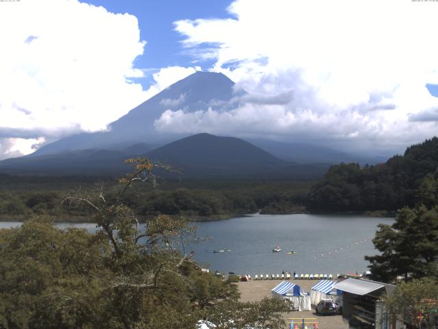 精進湖からの富士山