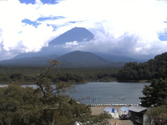 精進湖からの富士山