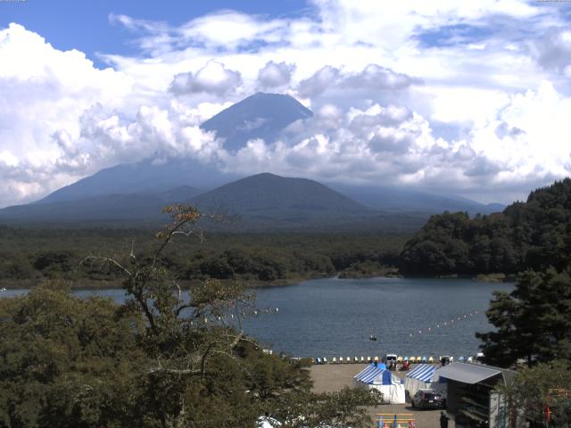 精進湖からの富士山