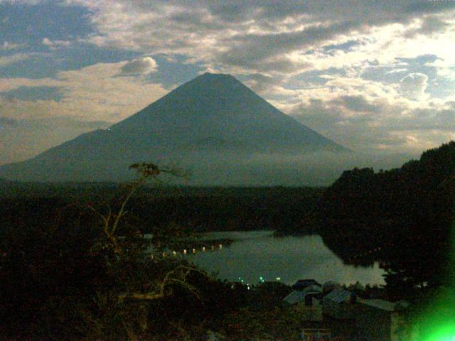 精進湖からの富士山