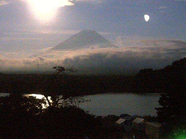 精進湖からの富士山