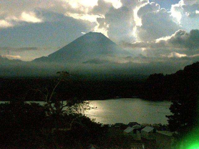 精進湖からの富士山