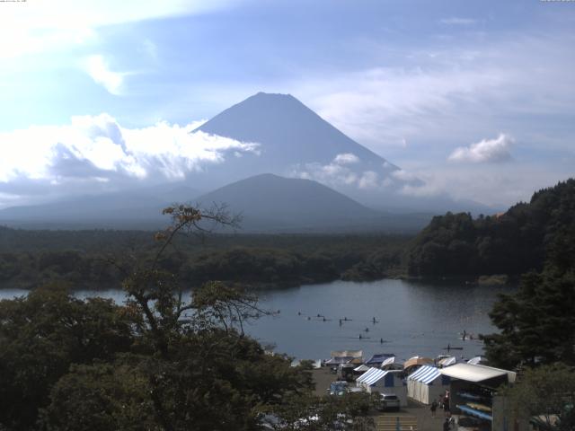 精進湖からの富士山