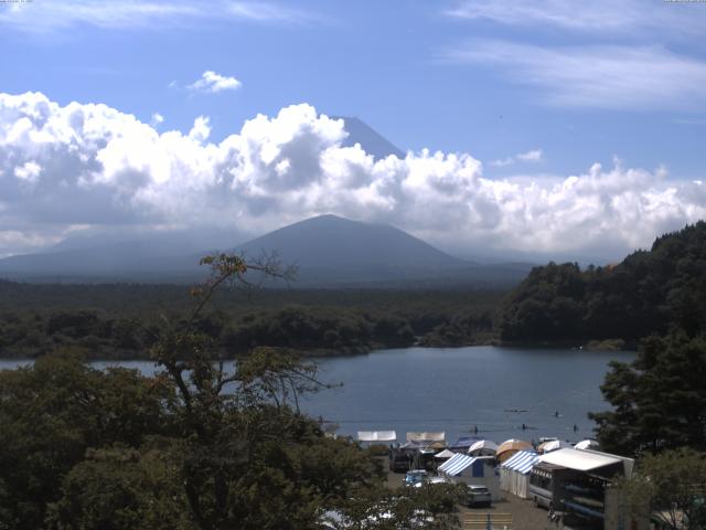 精進湖からの富士山